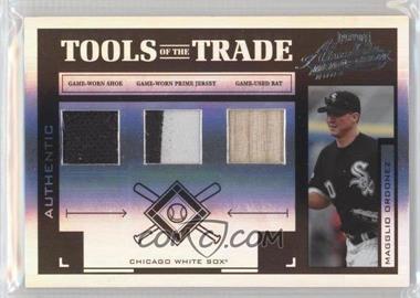 2004 Playoff Absolute Memorabilia - Tools of the Trade - Spectrum Black Triple Materials #TT-84 - Magglio Ordonez /10