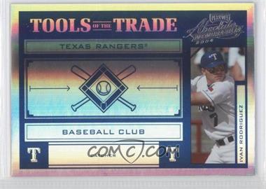 2004 Playoff Absolute Memorabilia - Tools of the Trade - Spectrum Blue #TT-59 - Ivan Rodriguez /125