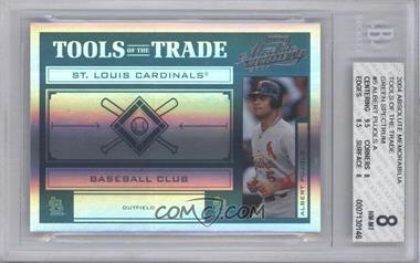 2004 Playoff Absolute Memorabilia - Tools of the Trade - Spectrum Green #TT-5 - Albert Pujols /50 [BGS 8 NM‑MT]