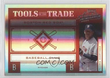 2004 Playoff Absolute Memorabilia - Tools of the Trade - Spectrum Red #TT-113 - Pedro Martinez /100