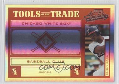 2004 Playoff Absolute Memorabilia - Tools of the Trade - Spectrum Red #TT-134 - Sammy Sosa /100