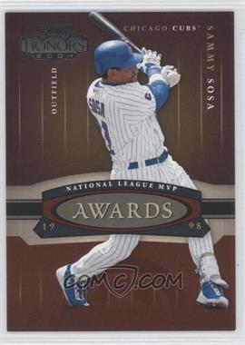 2004 Playoff Honors - Awards #A-10 - Sammy Sosa /1998