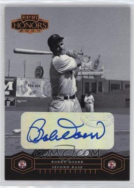 2004 Playoff Honors - [Base] - Bronze Signatures #33 - Bobby Doerr /100