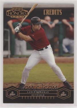 2004 Playoff Honors - [Base] - Credits Bronze #90 - Lance Berkman /100