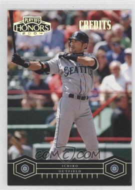 2004 Playoff Honors - [Base] - Credits Silver #173 - Ichiro Suzuki /50