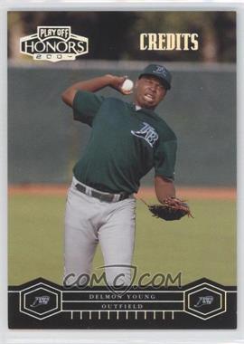 2004 Playoff Honors - [Base] - Credits Silver #186 - Delmon Young /50