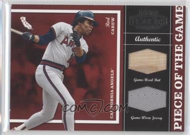 2004 Playoff Honors - Piece of the Game - Dual Bats/Jerseys #PG-24 - Rod Carew /100