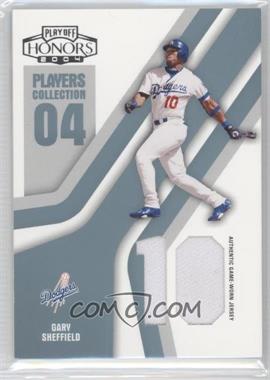 2004 Playoff Honors - Players Collection - Platinum Die-Cut Jersey Numbers Jerseys #PC-29 - Gary Sheffield /50