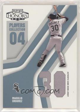 2004 Playoff Honors - Players Collection - Platinum Die-Cut Jersey Numbers Jerseys #PC-54 - Magglio Ordonez /50