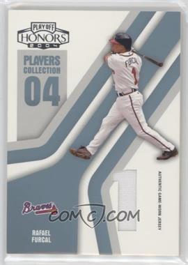 2004 Playoff Honors - Players Collection - Platinum Die-Cut Jersey Numbers Jerseys #PC-70 - Rafael Furcal /50