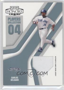 2004 Playoff Honors - Players Collection - Platinum Home Plate Jerseys #PC-15 - Carlos Delgado /25