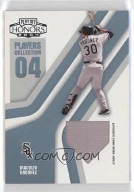 2004 Playoff Honors - Players Collection - Platinum Home Plate Jerseys #PC-54 - Magglio Ordonez /25