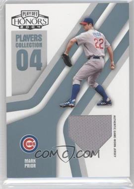 2004 Playoff Honors - Players Collection - Platinum Home Plate Jerseys #PC-58 - Mark Prior /25