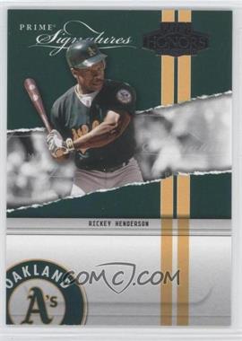 2004 Playoff Honors - Prime Signatures #PS-24 - Rickey Henderson /2500