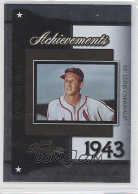 2004 Playoff Prestige - Achievements #A-5 - Stan Musial