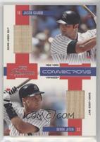 Jason Giambi, Derek Jeter #/250