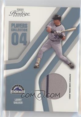 2004 Playoff Prestige - Players Collection Relics - Platinum #PC-51 - Larry Walker /50