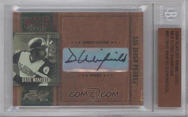 2004 Playoff Prime Cuts - MLB Icons - Signatures #MLB-65 - Dave Winfield /25 [BGS Authentic]