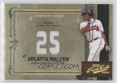 2004 Playoff Prime Cuts II - [Base] - Jersey Number Materials #82 - Andruw Jones /1