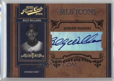 2004 Playoff Prime Cuts II - MLB Icons - Gold Autographs #MLB-25 - Billy Williams /10