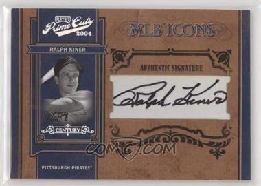 2004 Playoff Prime Cuts II - MLB Icons - Silver Century Autographs #MLB-81 - Ralph Kiner /25