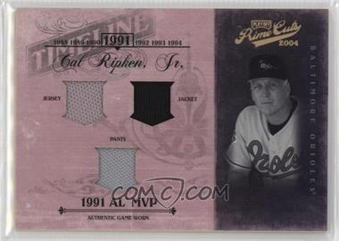 2004 Playoff Prime Cuts II - Timeline - Century Silver #TL-10 - Cal Ripken /25 [Good to VG‑EX]