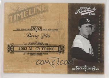 2004 Playoff Prime Cuts II - Timeline - Century Silver #TL-5 - Barry Zito /25