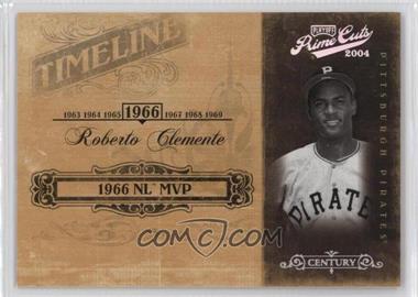2004 Playoff Prime Cuts II - Timeline - Century Silver #TL-79 - Roberto Clemente /25