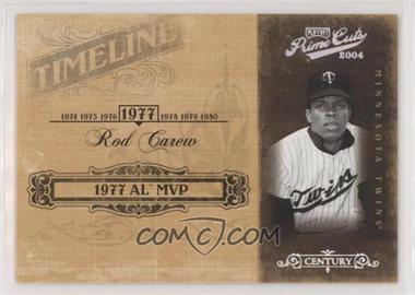 2004 Playoff Prime Cuts II - Timeline - Century Silver #TL-81 - Rod Carew /25