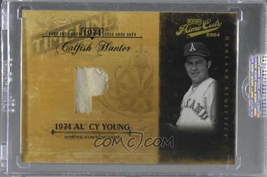2004 Playoff Prime Cuts II - Timeline - Material Position #TL-14 - Catfish Hunter /27 [Uncirculated]