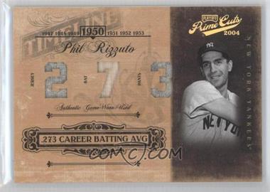 2004 Playoff Prime Cuts II - Timeline - Material Trio Stats #TL-73 - Phil Rizzuto /1