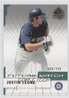 2004 SP Authentic - [Base] - Silver #118 - Future Watch - Justin Leone /249