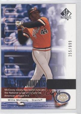 2004 SP Authentic - [Base] #147 - All-Star Moments - Willie McCovey /999