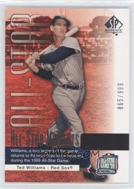 2004 SP Authentic - [Base] #170 - All-Star Moments - Ted Williams /999