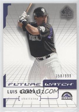 2004 SP Authentic - [Base] #191 - Future Watch - Luis Gonzalez /999