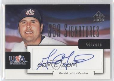 2004 SP Authentic - USA Signatures #USA-6 - Gerald Laird /445