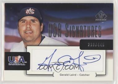 2004 SP Authentic - USA Signatures #USA-6 - Gerald Laird /445