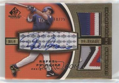 2004 SP Game Used Patch - Autographed Significant Numbers Dual #ASND-RP - Rafael Palmeiro /25