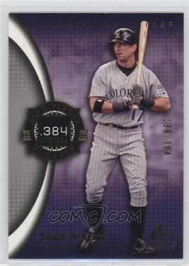 2004 SP Game Used Patch - [Base] #85 - Todd Helton /384