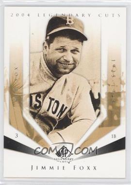 2004 SP Legendary Cuts - [Base] #55 - Jimmie Foxx