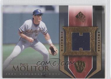 2004 SP Legendary Cuts - Historic Swatches #HS-PM - Paul Molitor