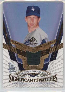 2004 SP Legendary Cuts - SIGnificant Swatches #SS-DS - Don Sutton