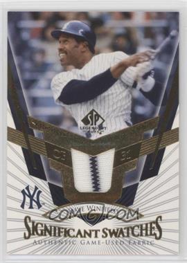 2004 SP Legendary Cuts - SIGnificant Swatches #SS-DW - Dave Winfield