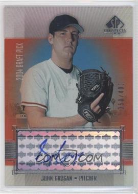 2004 SP Prospects - Autographed Draft Picks Tier 3 #GR - John Grogan /400