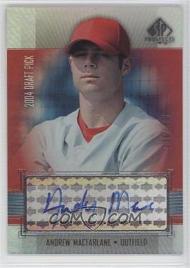 2004 SP Prospects - Autographed Draft Picks Tier 3 #MA - Andrew Macfarlane /400