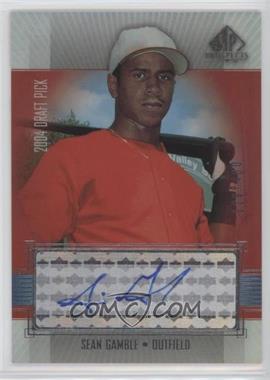 2004 SP Prospects - Autographed Draft Picks Tier 3 #SG - Sean Gamble /400