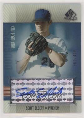 2004 SP Prospects - [Base] #299 - Autographed Draft Picks - Scott Elbert /400