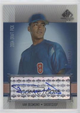 2004 SP Prospects - [Base] #357 - Autographed Draft Picks - Ian Desmond /400