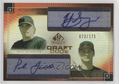 2004 SP Prospects - Draft Duos Autographs #DD-SJ - Brandon Szymanski, Paul Janish /175