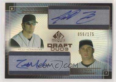 2004 SP Prospects - Draft Duos Autographs #DD-ZM - Jonathan Zeringue, Garrett Mock /175